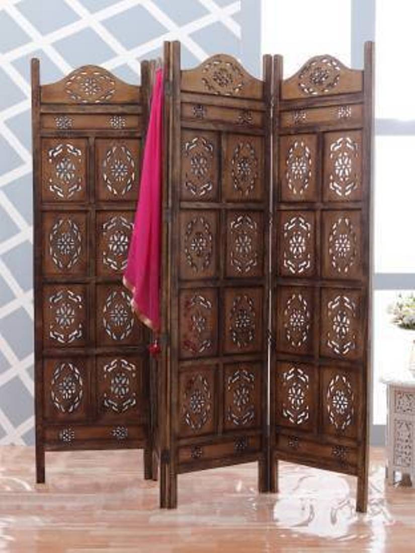 Wooden Handmade Handcrafted Carving Room Partition  For Living Room | Bed Room |Hall way Decor | Other Floor Decorative Partition Room Divider For office Room | Restaurant Decor