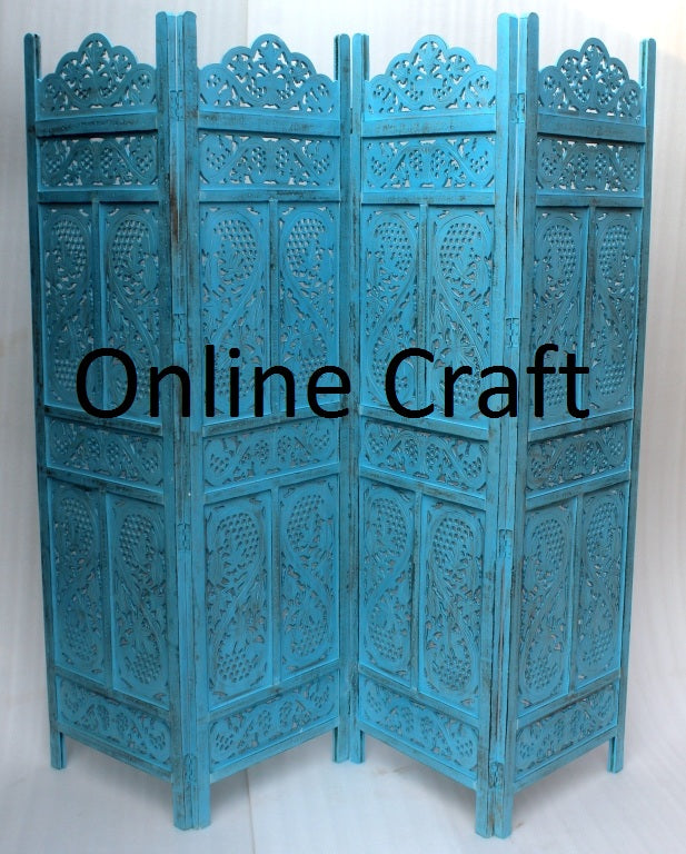 Wooden Handmade Handcrafted Carving Room Partition  For Living Room | Bed Room |Hall way Decor | Other Floor Decorative Partition Room Divider For office Room | Restaurant Decor