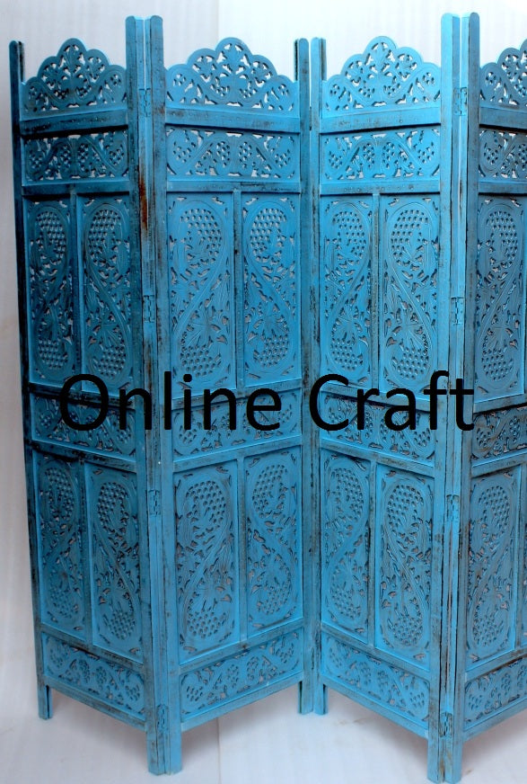 Wooden Handmade Handcrafted Carving Room Partition  For Living Room | Bed Room |Hall way Decor | Other Floor Decorative Partition Room Divider For office Room | Restaurant Decor