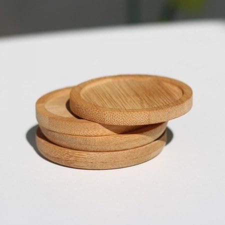 Home & Kitchen & office Table decor Coaster 4 inch Pack Of 3 For Coffee Cup And Water Glass covered  Coaster Plate