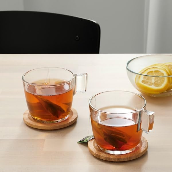 Home & Kitchen & office Table decor Coaster 4 inch Pack Of 3 For Coffee Cup And Water Glass covered  Coaster Plate