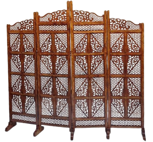 Wooden Handmade Handcrafted Carving Room Partition  For Living Room | Bed Room |Hall way Decor | Other Floor Decorative Partition Room Divider For office Room | Restaurant Decor