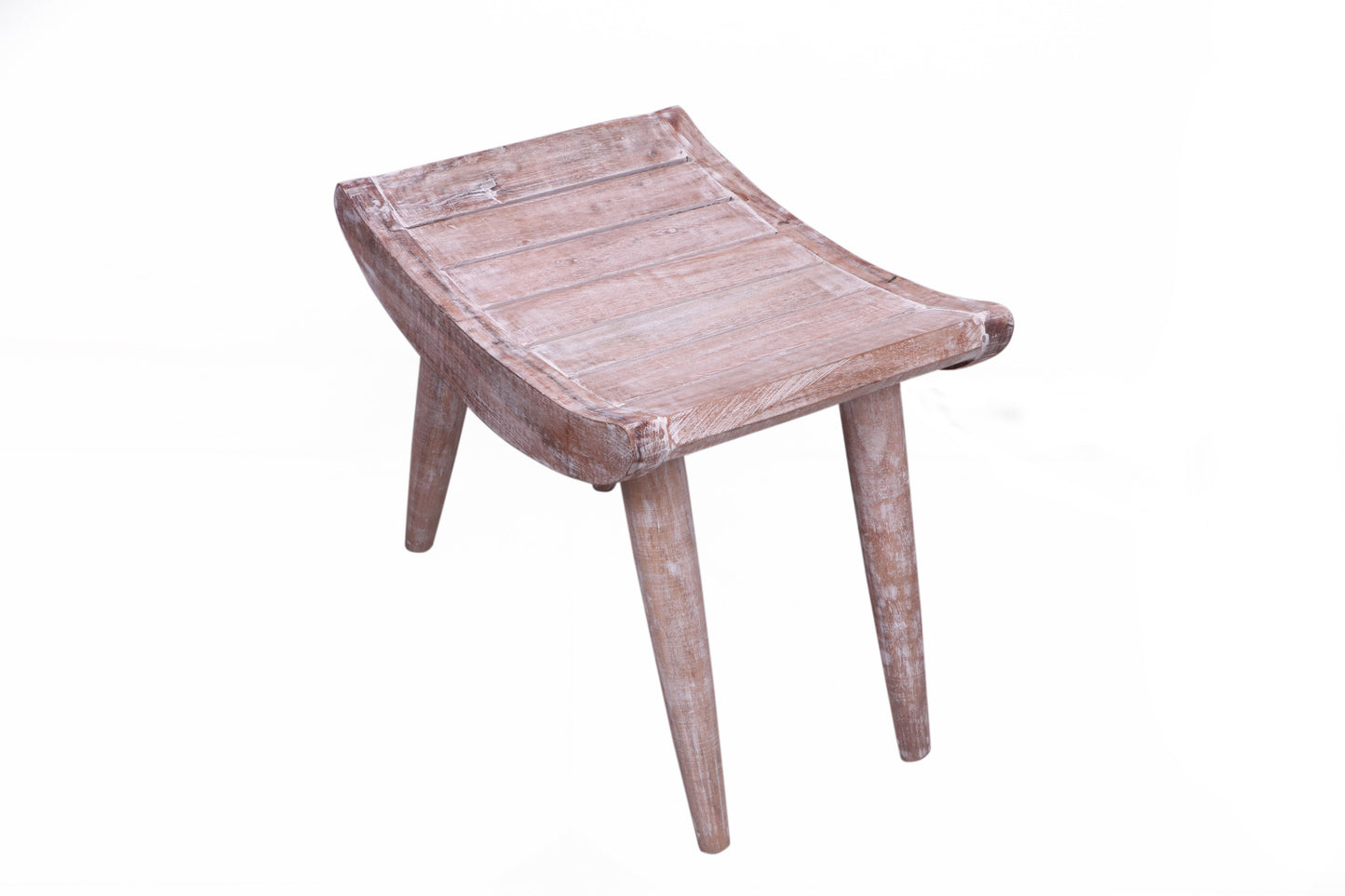Onlinecraft 18 Inch Serenity Waterproof Teak Wood Shower Bench Stool Seat Chair for Inside Shower Provides Safety, Storage, and Organization for Bathroom & Living &Bedroom Accessories (Off White)