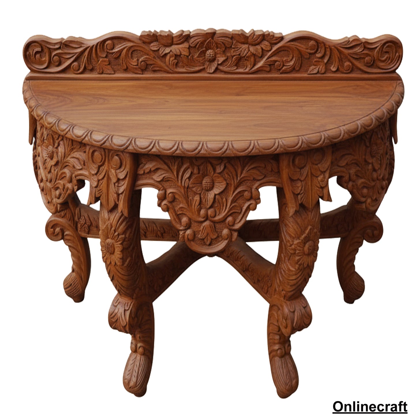 Wooden Handcraved Console Table