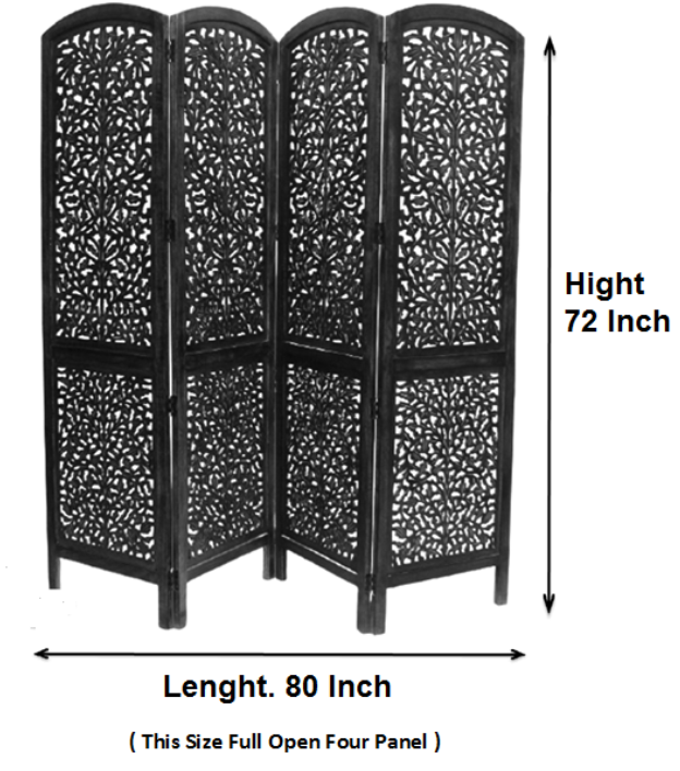 Wooden Handmade Handcrafted Carving Room Partition  For Living Room | Bed Room |Hall way Decor | Other Floor Decorative Partition Room Divider For office Room | Restaurant Decor
