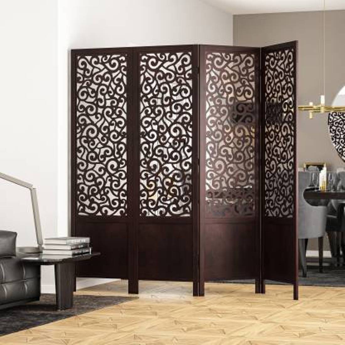 Wooden Handmade Handcrafted Carving Room Partition  For Living Room | Bed Room |Hall way Decor | Other Floor Decorative Partition Room Divider For office Room | Restaurant Decor