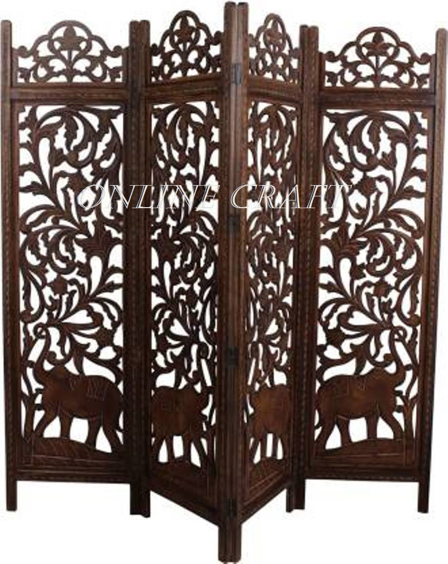 Wooden Handmade Handcrafted Carving Room Partition  For Living Room | Bed Room |Hall way Decor | Other Floor Decorative Partition Room Divider For office Room | Restaurant Decor