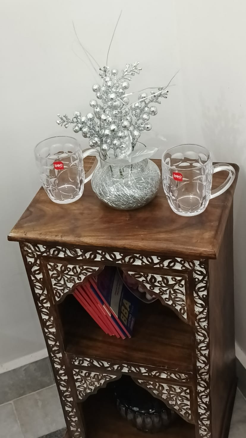 Wooden Side Table For Indian Handmade Carving Bed side Sofa Side Table Coffee Table Hom decoration 2 tierd Side table